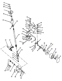 Steering Assembly parts for Craftsman Front-Engine Lawn Tractor 917255250 from AppliancePartsPros.com