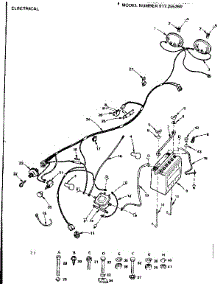 Electrical parts for Craftsman Front-Engine Lawn Tractor 917255260 from AppliancePartsPros.com
