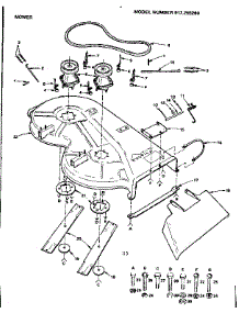 Mower Linkage parts for Craftsman Front-Engine Lawn Tractor 917255260 from AppliancePartsPros.com