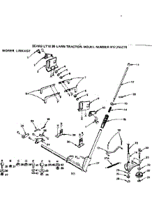 Mower Linkage parts for Craftsman Front-Engine Lawn Tractor 917255270 from AppliancePartsPros.com