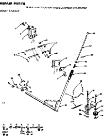 Mowerlinkage parts for Craftsman Front-Engine Lawn Tractor 9172552702 from AppliancePartsPros.com