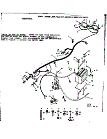 Electrical parts for Craftsman Front-Engine Lawn Tractor 917255271 from AppliancePartsPros.com