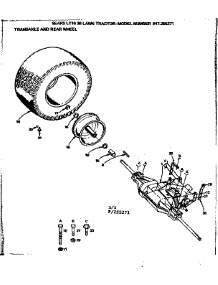 Transaxle And Rear Wheel parts for Craftsman Front-Engine Lawn Tractor 917255271 from AppliancePartsPros.com