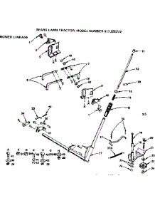 Mower Linkage parts for Craftsman Front-Engine Lawn Tractor 917255272 from AppliancePartsPros.com