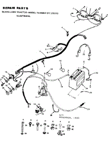 Electrical parts for Craftsman Front-Engine Lawn Tractor 917255273 from AppliancePartsPros.com