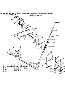 Mower Linkage parts for Craftsman Front-Engine Lawn Tractor 917255273 from AppliancePartsPros.com