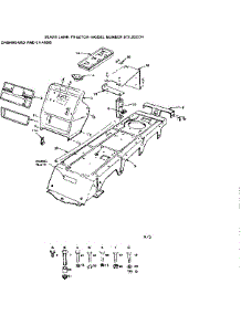 Dashboard And Chassis parts for Craftsman Front-Engine Lawn Tractor 917255274 from AppliancePartsPros.com