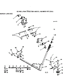 Mower Linkage parts for Craftsman Front-Engine Lawn Tractor 917255274 from AppliancePartsPros.com