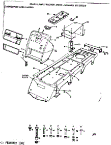 Dashboard And Chassis parts for Craftsman Front-Engine Lawn Tractor 917255275 from AppliancePartsPros.com