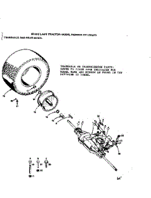 Transaxle And Rear Wheel parts for Craftsman Front-Engine Lawn Tractor 917255275 from AppliancePartsPros.com