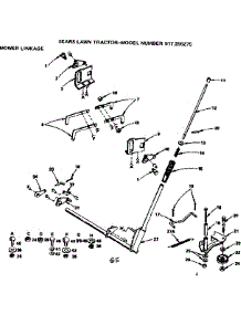 Mower Linkage parts for Craftsman Front-Engine Lawn Tractor 917255275 from AppliancePartsPros.com
