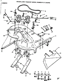 Mower parts for Craftsman Front-Engine Lawn Tractor 917255275 from AppliancePartsPros.com