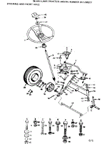 Steering And Front Axle parts for Craftsman Front-Engine Lawn Tractor 917255277 from AppliancePartsPros.com