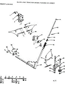 Mower Linkage parts for Craftsman Front-Engine Lawn Tractor 917255277 from AppliancePartsPros.com