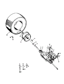 Transaxle And Rear Wheel parts for Craftsman Front-Engine Lawn Tractor 917255279 from AppliancePartsPros.com