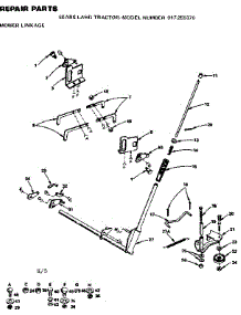 Mower Linkage parts for Craftsman Front-Engine Lawn Tractor 917255370 from AppliancePartsPros.com