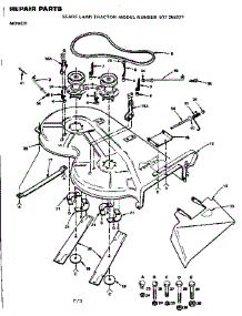 Mower Deck parts for Craftsman Front-Engine Lawn Tractor 917255371 from AppliancePartsPros.com
