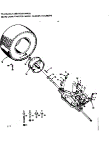 Transaxle And Rear Wheel parts for Craftsman Front-Engine Lawn Tractor 917255372 from AppliancePartsPros.com