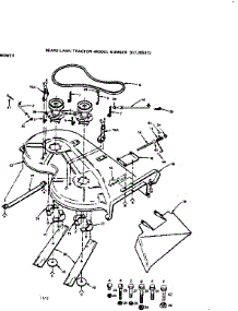 Mower parts for Craftsman Front-Engine Lawn Tractor 917255372 from AppliancePartsPros.com