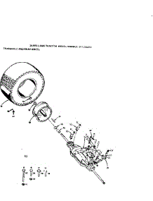 Transaxle And Rear Wheel parts for Craftsman Front-Engine Lawn Tractor 917255373 from AppliancePartsPros.com