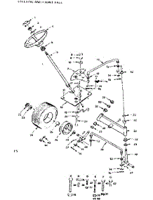 Steering And Front Axle parts for Craftsman Front-Engine Lawn Tractor 917255373 from AppliancePartsPros.com