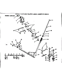 Mower Linkage parts for Craftsman Front-Engine Lawn Tractor 917255410 from AppliancePartsPros.com