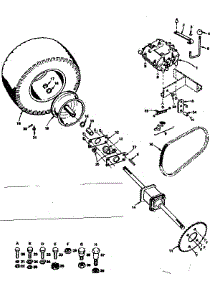 Transmission And Rear Wheel parts for Craftsman Front-Engine Lawn Tractor 917255415 from AppliancePartsPros.com
