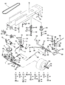 Drive parts for Craftsman Front-Engine Lawn Tractor 917255420 from AppliancePartsPros.com