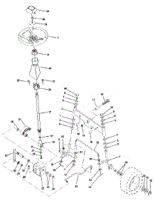 Steering Assembly parts for Craftsman Front-Engine Lawn Tractor 917255420 from AppliancePartsPros.com