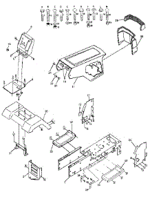 Chassis And Enclosures parts for Craftsman Front-Engine Lawn Tractor 917255430 from AppliancePartsPros.com