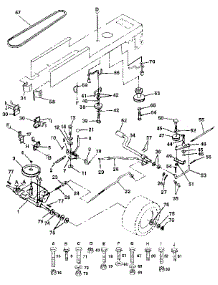 Drive parts for Craftsman Front-Engine Lawn Tractor 917255430 from AppliancePartsPros.com
