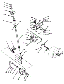 Steering Assembly parts for Craftsman Front-Engine Lawn Tractor 917255430 from AppliancePartsPros.com