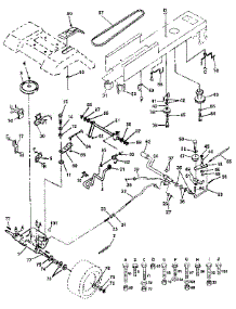 Drive parts for Craftsman Front-Engine Lawn Tractor 917255440 from AppliancePartsPros.com