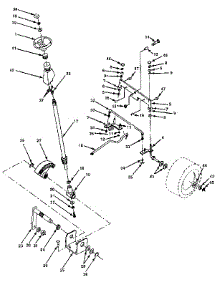 Steering Assembly parts for Craftsman Front-Engine Lawn Tractor 917255440 from AppliancePartsPros.com