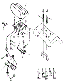 Seat Assembly parts for Craftsman Front-Engine Lawn Tractor 917255440 from AppliancePartsPros.com