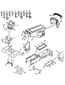 Chassis And Enclosures parts for Craftsman Front-Engine Lawn Tractor 917255441 from AppliancePartsPros.com