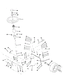 Steering Assembly parts for Craftsman Front-Engine Lawn Tractor 917255441 from AppliancePartsPros.com