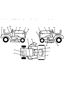 Decals parts for Craftsman Front-Engine Lawn Tractor 917255441 from AppliancePartsPros.com