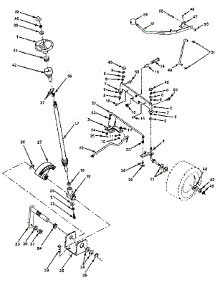 Steering Assembly parts for Craftsman Front-Engine Lawn Tractor 917255450 from AppliancePartsPros.com