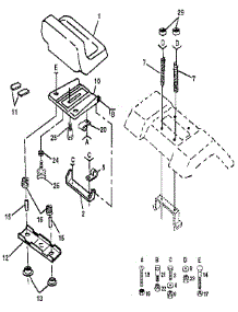 Seat Assembly parts for Craftsman Front-Engine Lawn Tractor 917255450 from AppliancePartsPros.com
