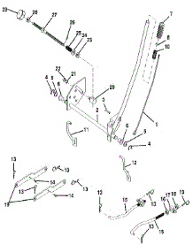 42" Mower Lift parts for Craftsman Front-Engine Lawn Tractor 917255450 from AppliancePartsPros.com