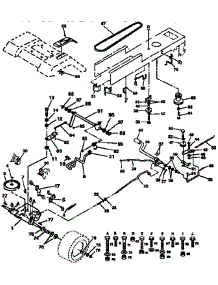 Drive parts for Craftsman Front-Engine Lawn Tractor 917255451 from AppliancePartsPros.com