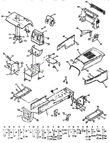 Chassis And Enclosures parts for Craftsman Front-Engine Lawn Tractor 917255452 from AppliancePartsPros.com