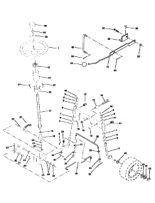 Steering Assembly parts for Craftsman Front-Engine Lawn Tractor 917255452 from AppliancePartsPros.com