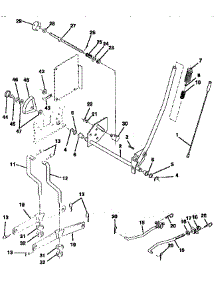 42" Mower Lift parts for Craftsman Front-Engine Lawn Tractor 917255452 from AppliancePartsPros.com