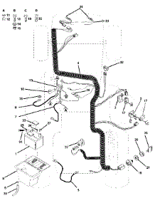 Electrical parts for Craftsman Front-Engine Lawn Tractor 917255460 from AppliancePartsPros.com