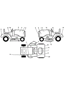 Decals parts for Craftsman Front-Engine Lawn Tractor 917255460 from AppliancePartsPros.com