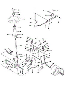 Steering Assembly parts for Craftsman Front-Engine Lawn Tractor 917255462 from AppliancePartsPros.com