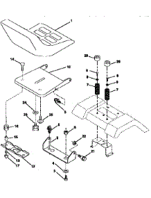 Seat Assembly parts for Craftsman Front-Engine Lawn Tractor 917255462 from AppliancePartsPros.com