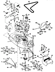 Mower Deck parts for Craftsman Front-Engine Lawn Tractor 917255462 from AppliancePartsPros.com
